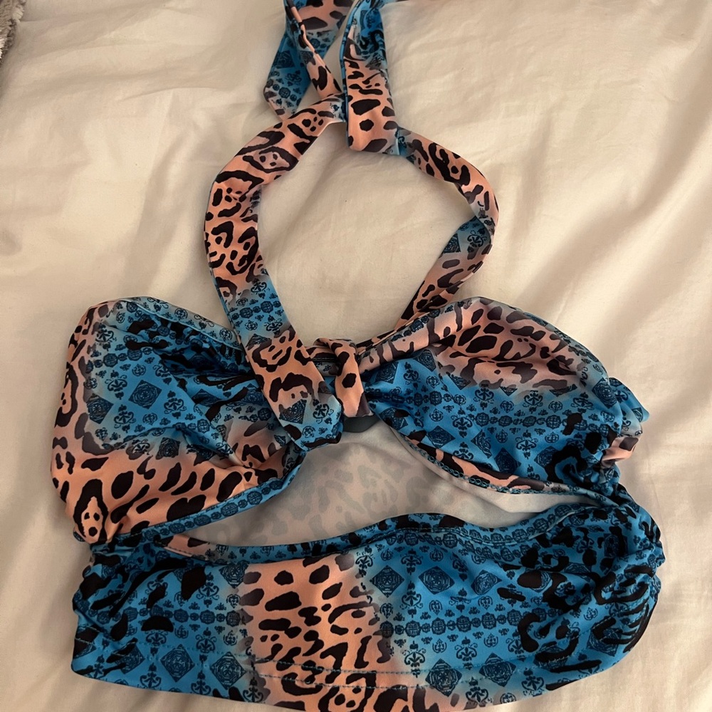 animal print halter top